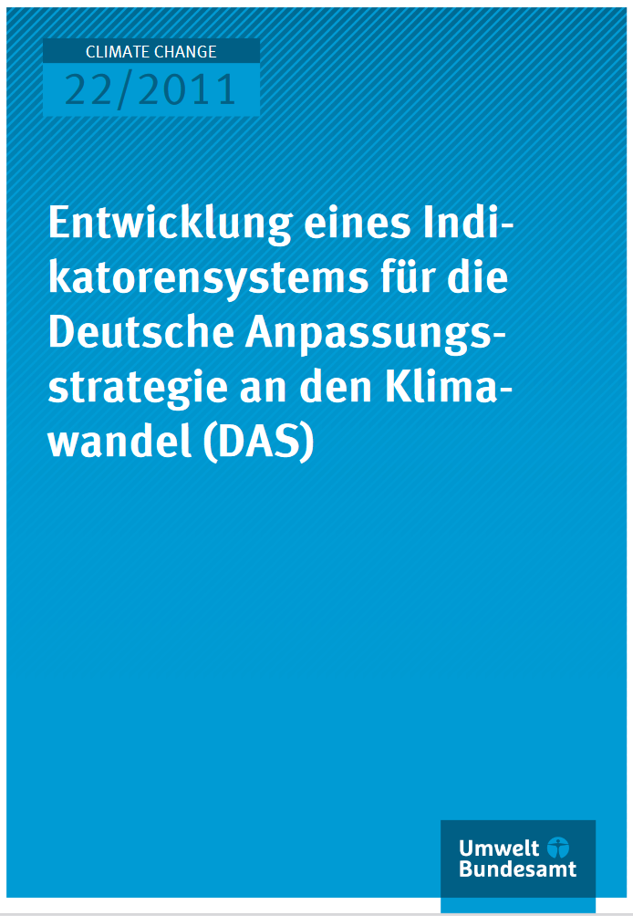 Titelbild Paper Entwicklung eines Indikatorensystems für die Deutsche Anpassungsstrategie an den Klimawandel (DAS)