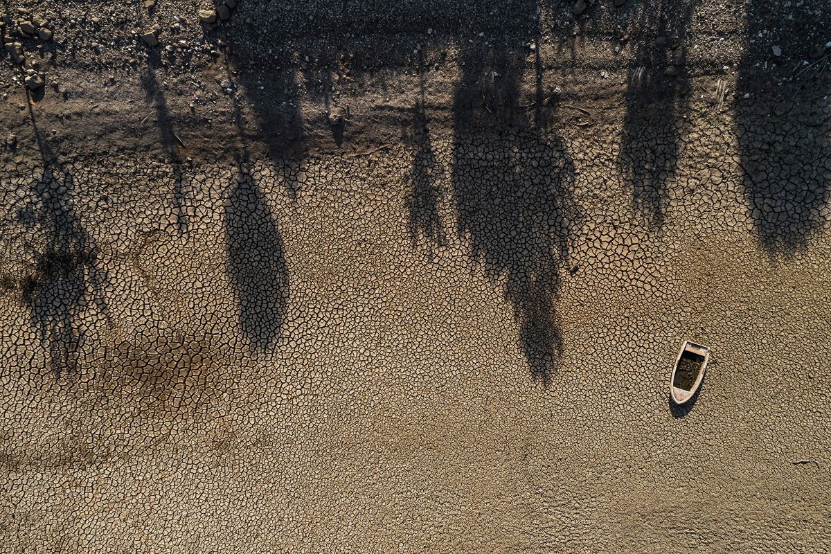 Foto ausgetrockneter See