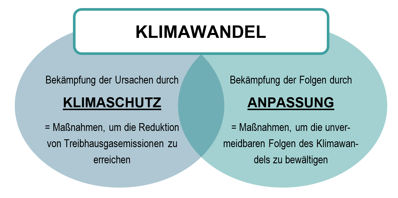 2 Säulen der Klimapolitik: Klimawandelanpassung und Klimaschutz