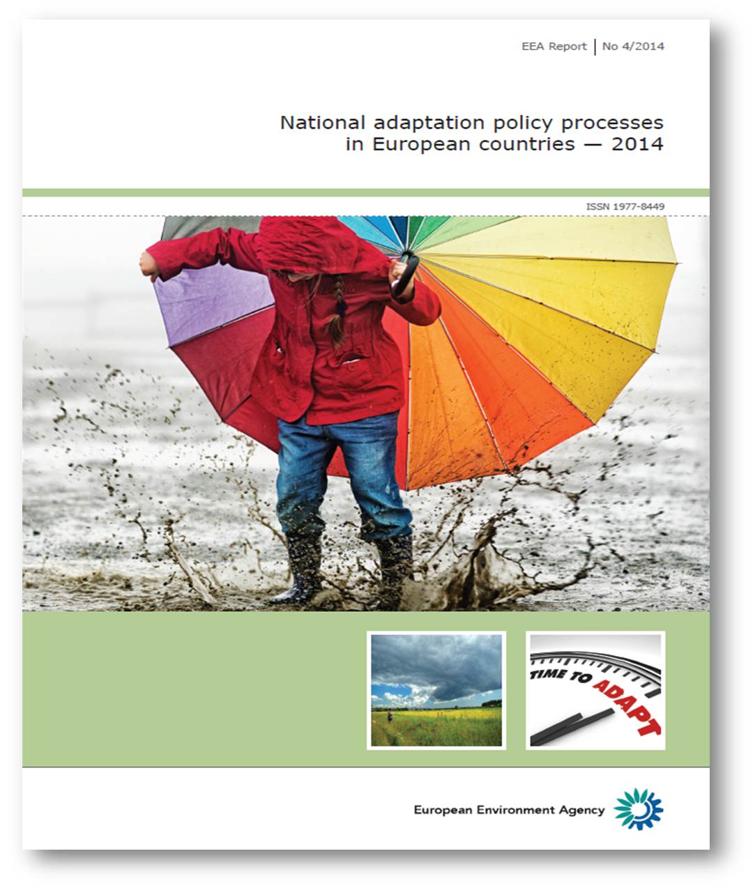 Titelblatt Publikation National adaptation policy processes  in European countries — 2014